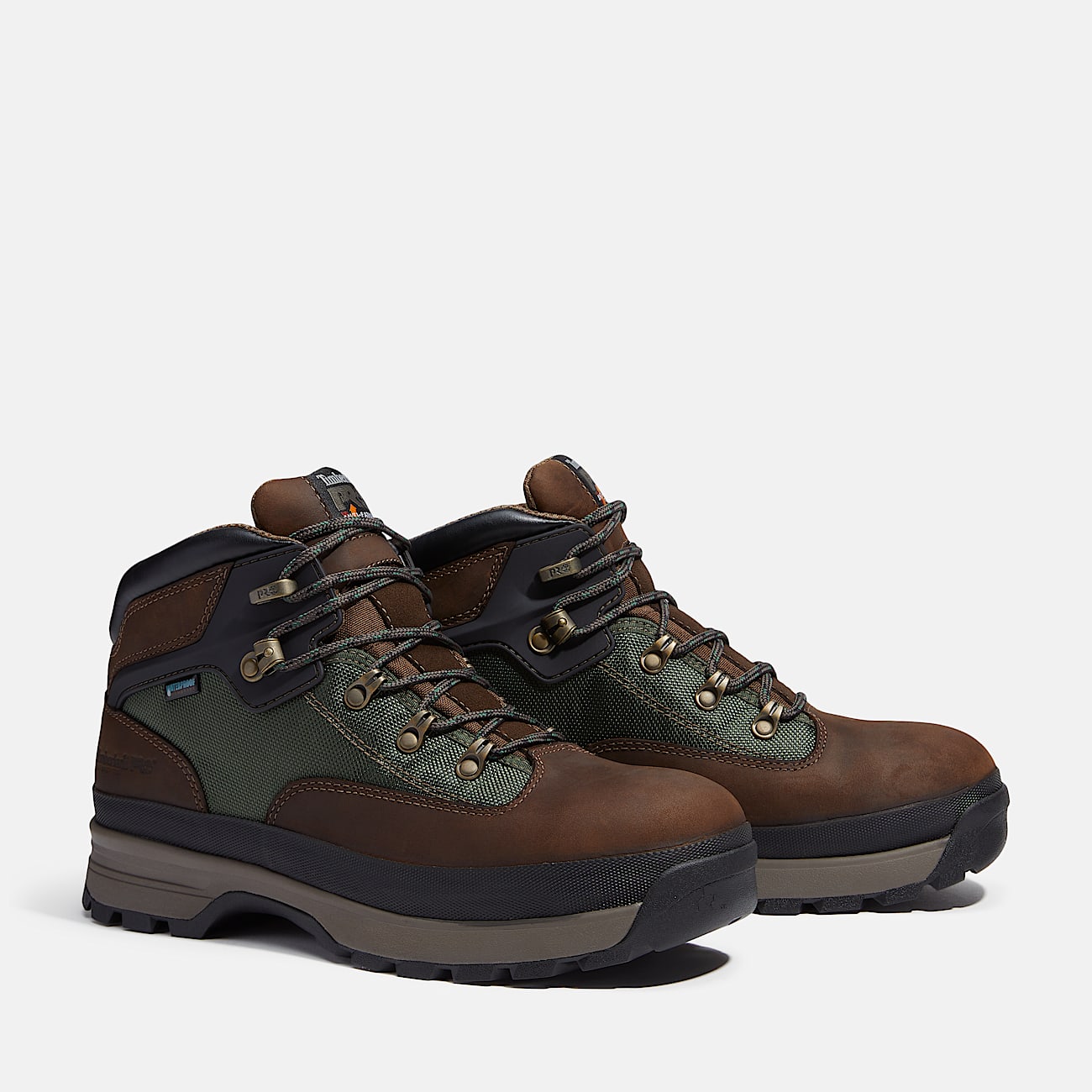 Timberland PRO Euro Hiker XT Waterproof Mid Boot for Men in Brown TBL Brown ALT4