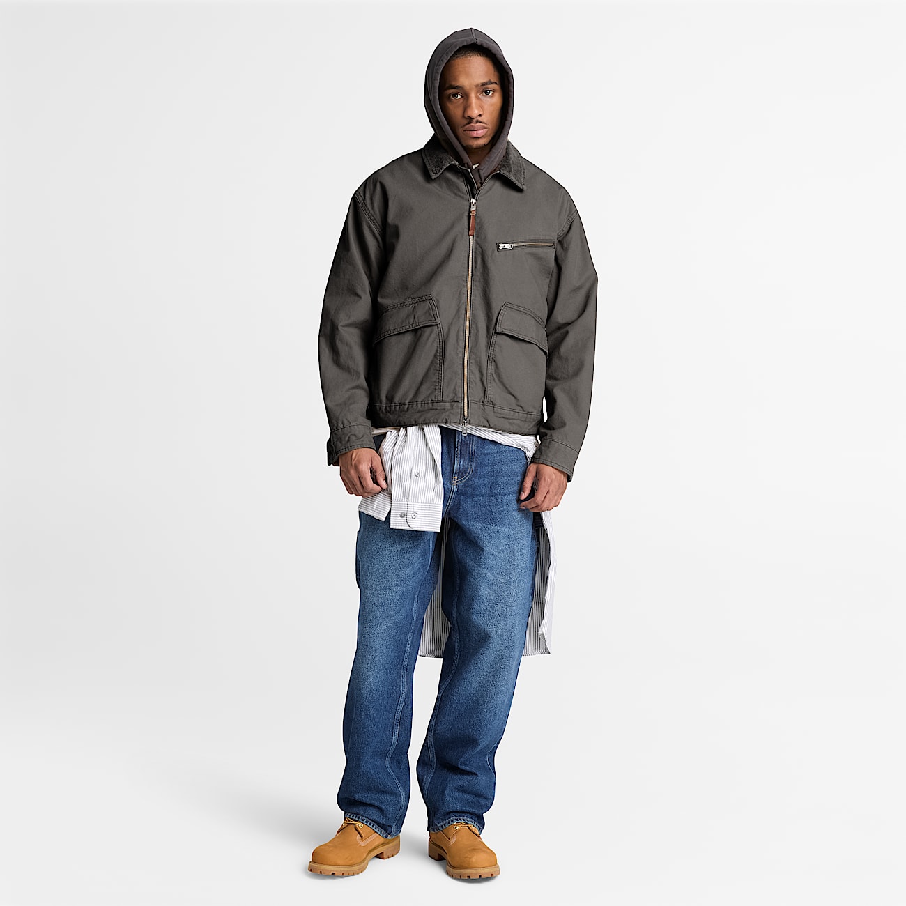 Strafford Canvas Jacket for Men in Black TBL Black ALT2