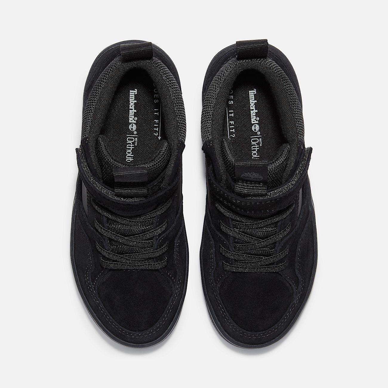 Stone Jump Mid HookandLoop Trainer for Junior in Black TBL Black ALT2