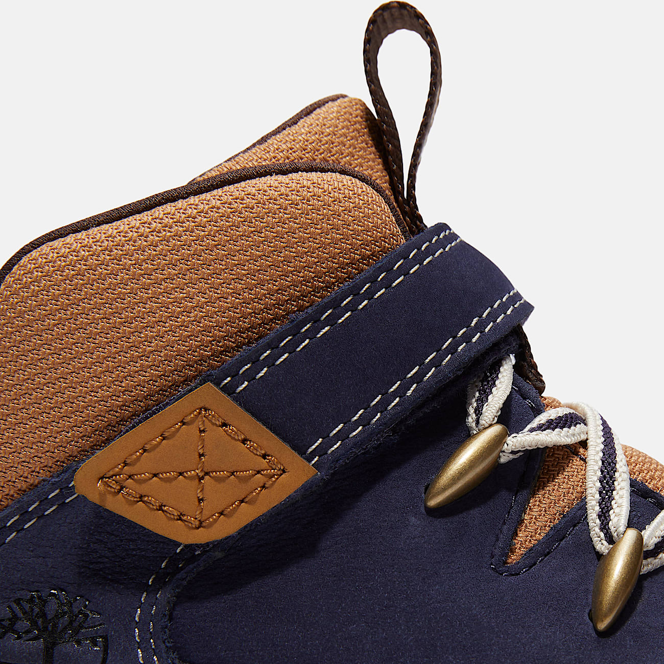 Lisbon Street Mid HookandLoop Trainer for Junior in Dark BlueBrown TBL Blue ALT7