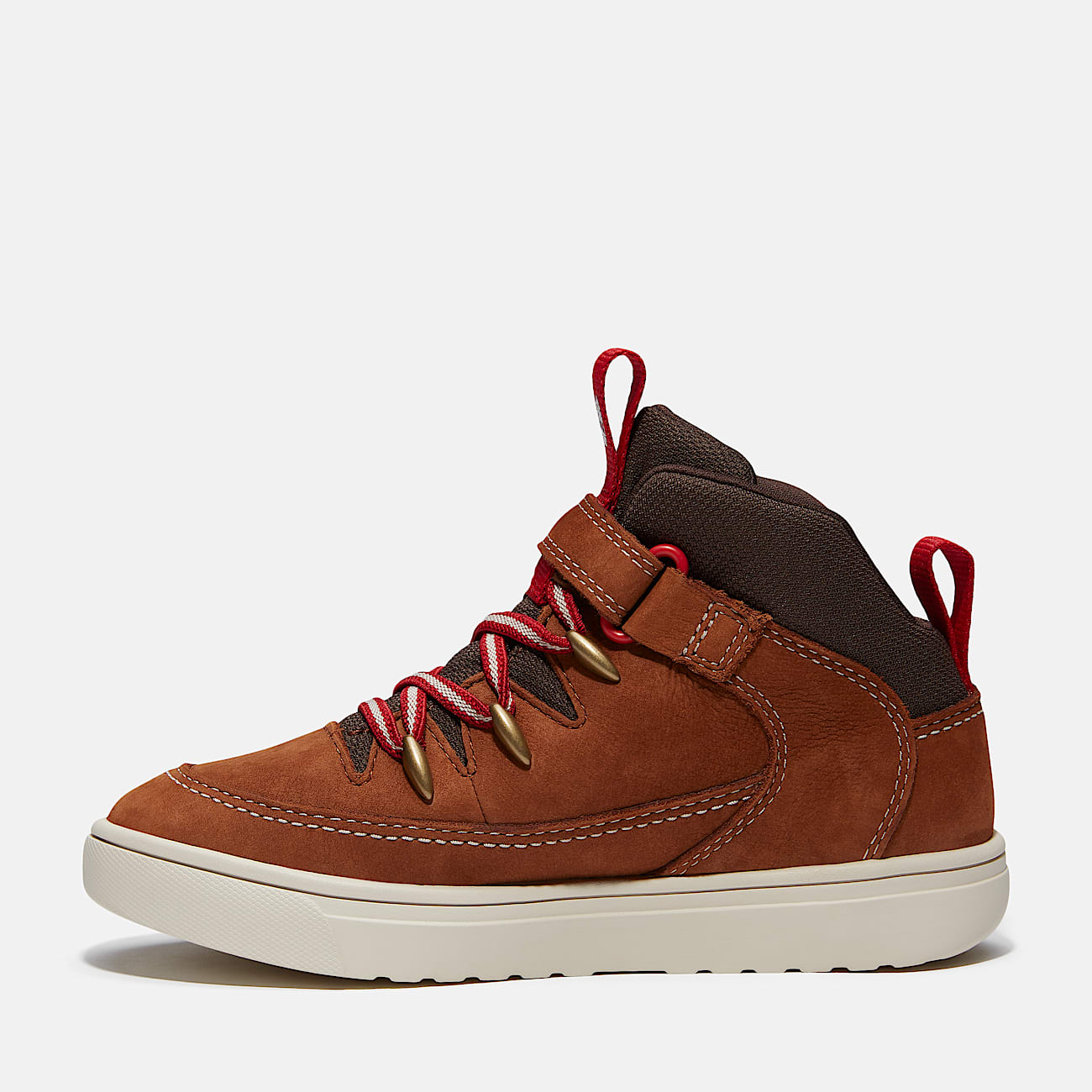 Lisbon Street Mid HookandLoop Trainer for Junior in BrownDark Brown TBL Brown ALT6