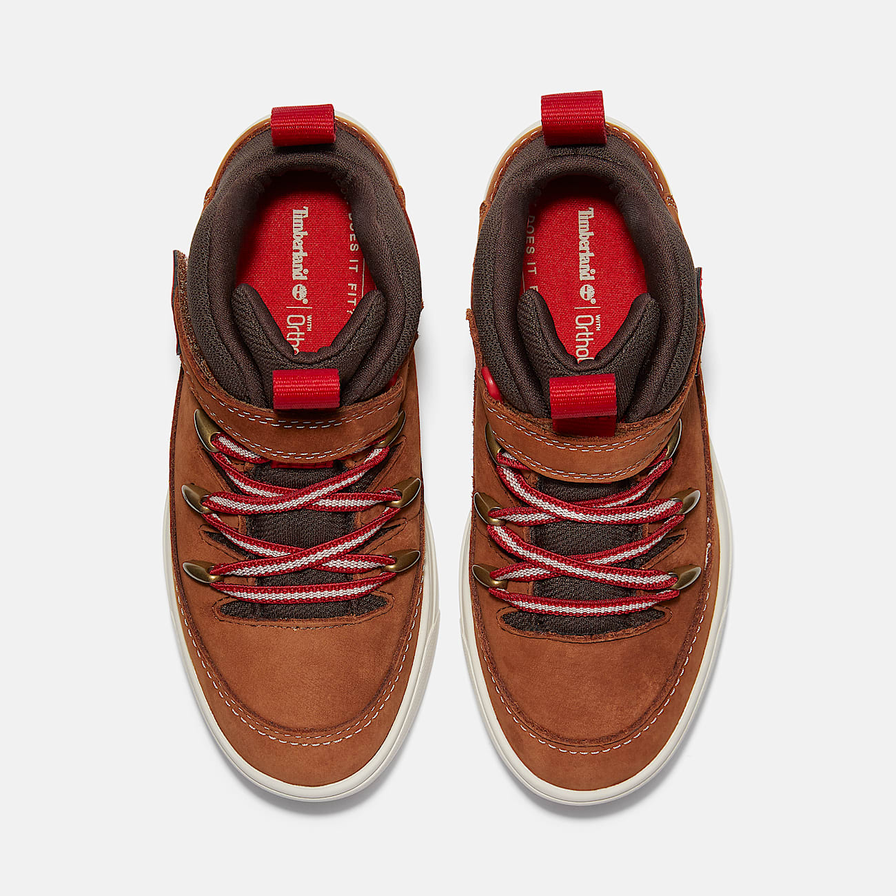 Lisbon Street Mid HookandLoop Trainer for Junior in BrownDark Brown TBL Brown ALT2