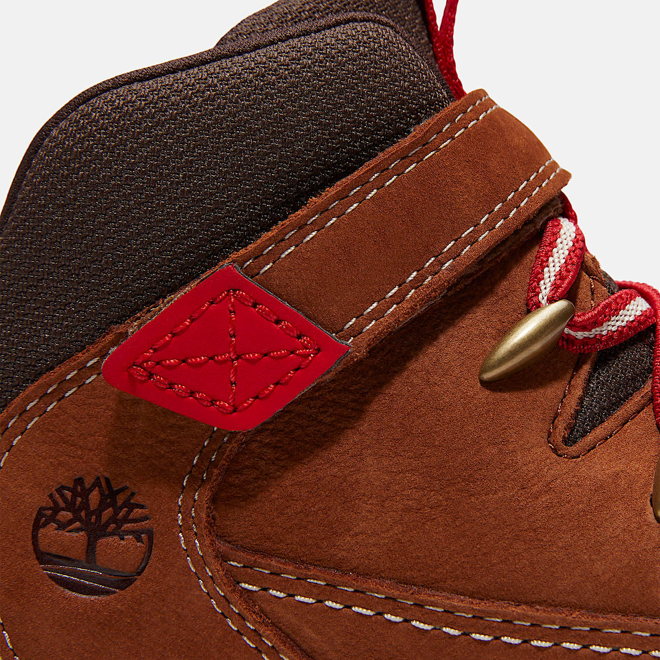 Lisbon Street Mid HookandLoop Trainer for Junior in BrownDark Brown TBL Brown ALT7