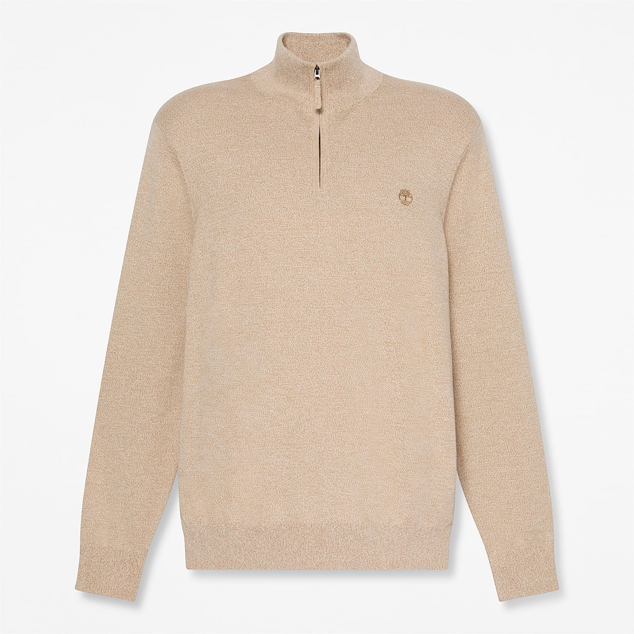 Williams River Cotton QuarterZip Jumper for Men in Light Beige TBL Beige HERO