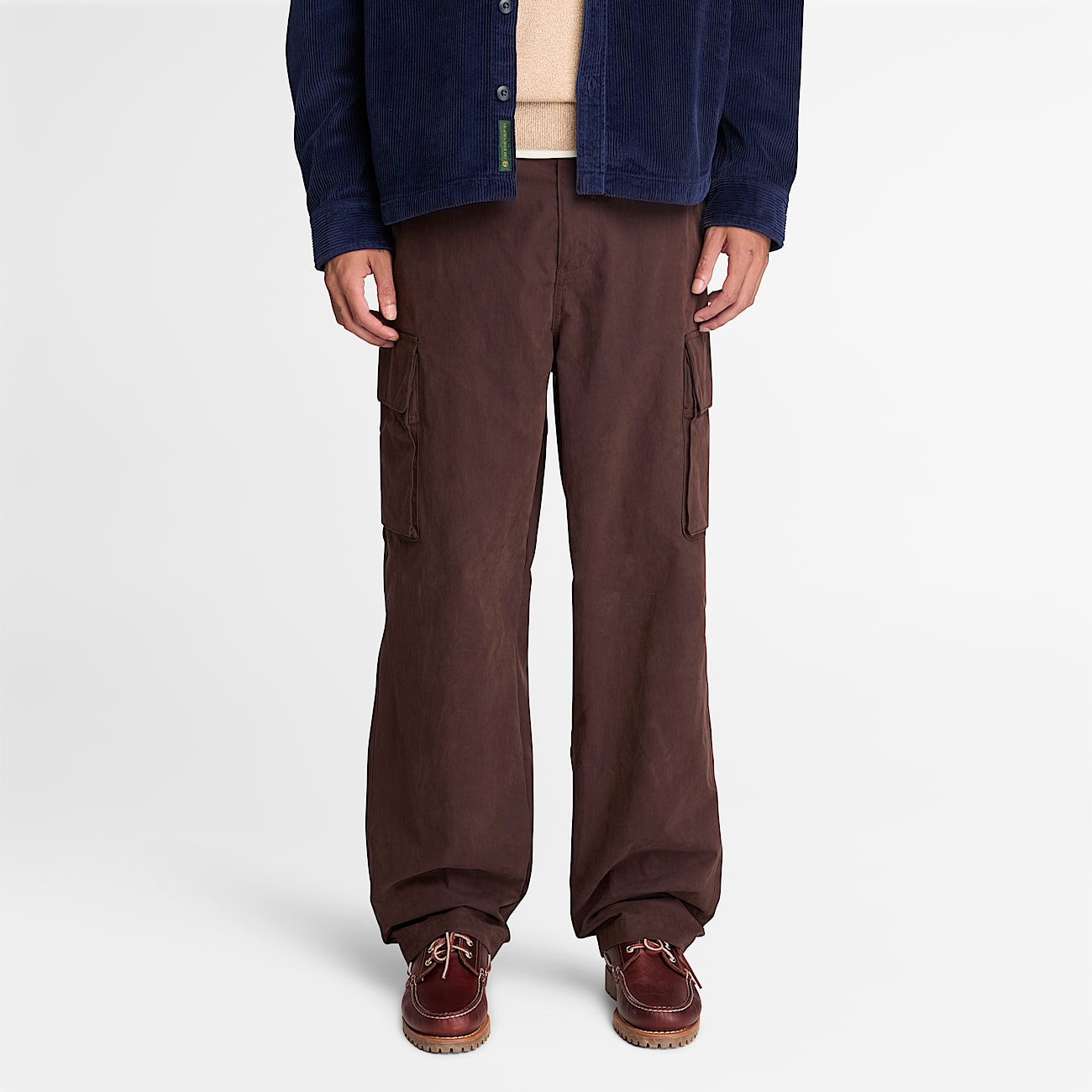Corduroy Overshirt for Men in Dark Blue TBL Blue ALT1