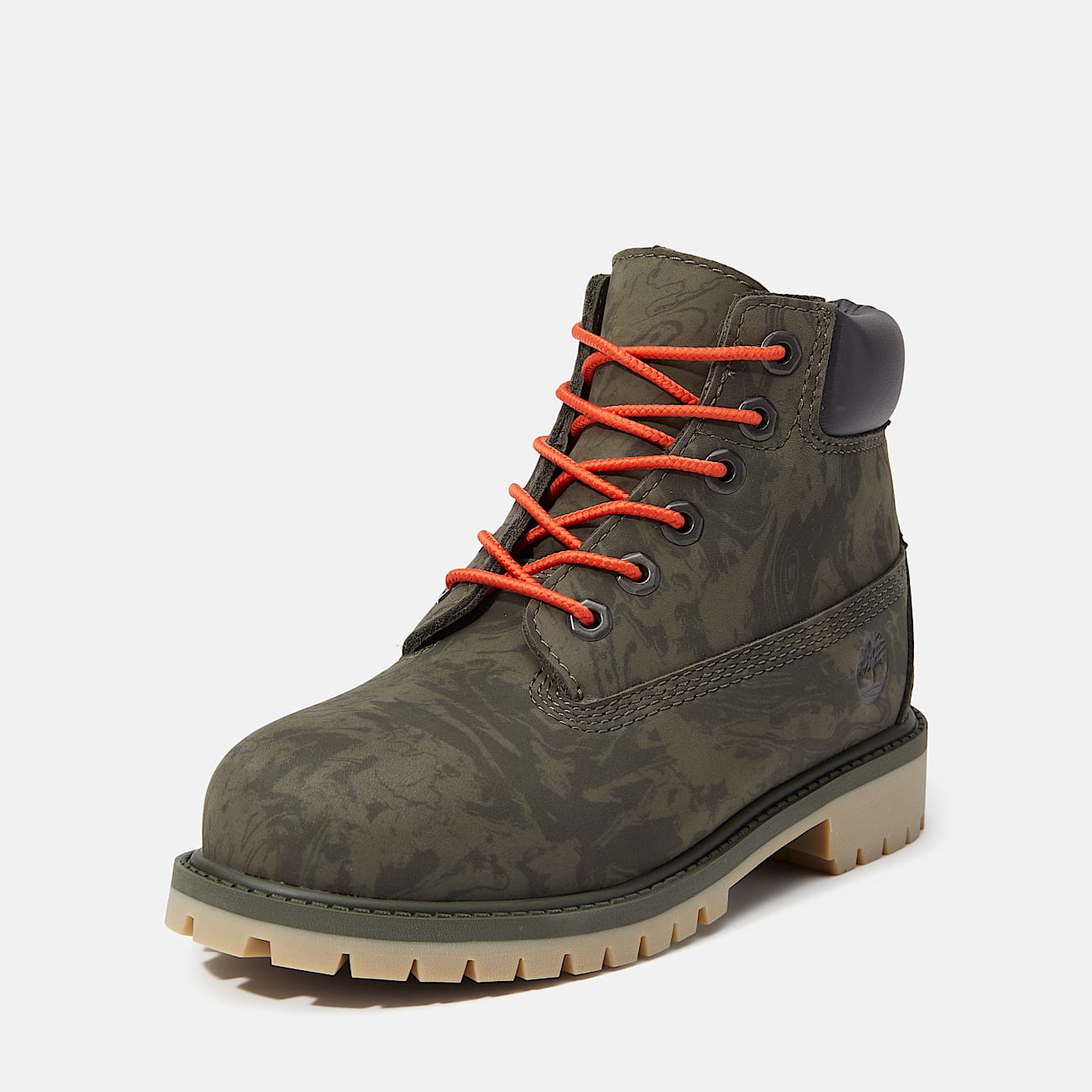 6Inch Boot impermable Premium Timberland pour junior en vert fonc TBL Verte ALT9