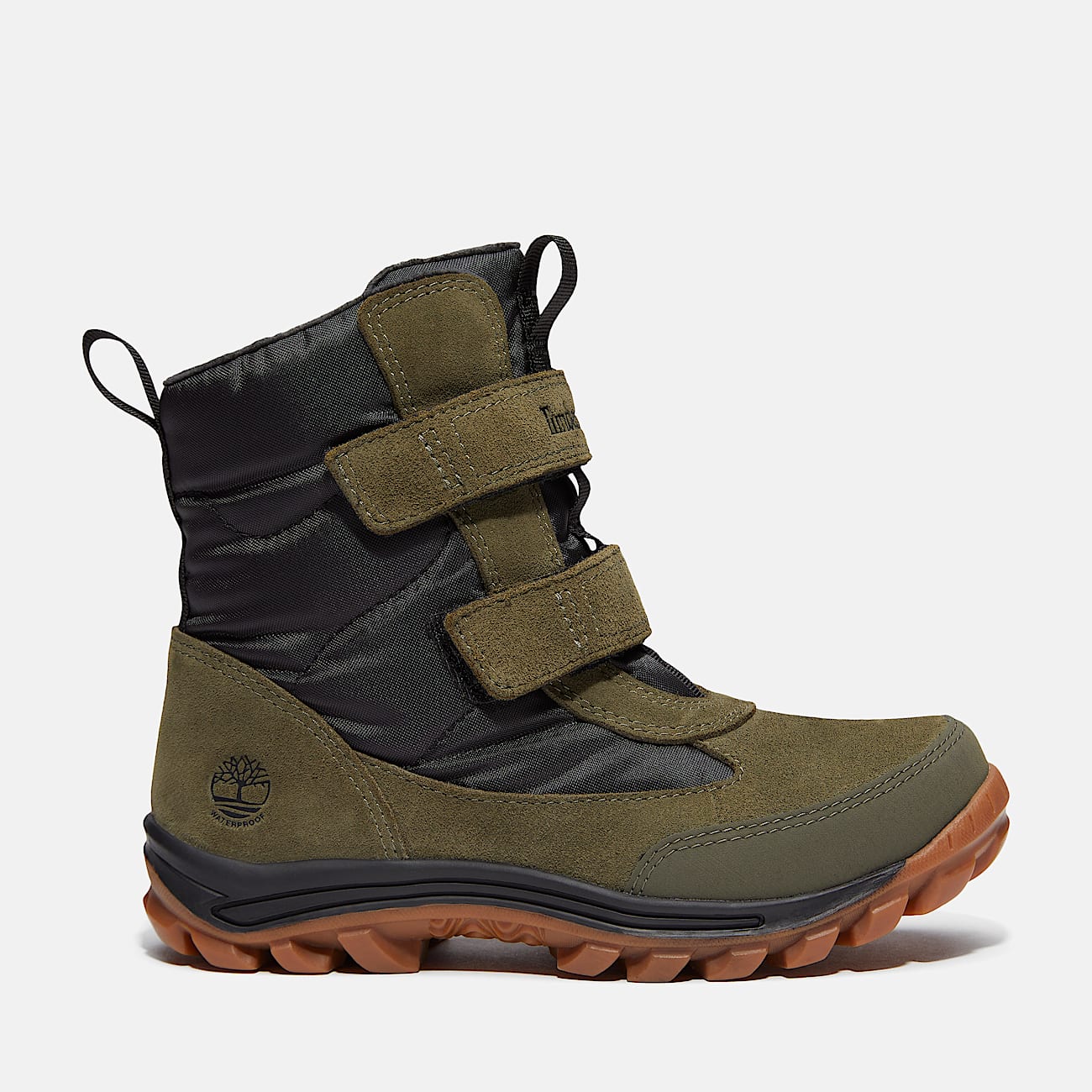 Chillberg Snow Boot mit Klettverschluss fr Kleinkinder in Dunkelgrn TBL Grn HERO