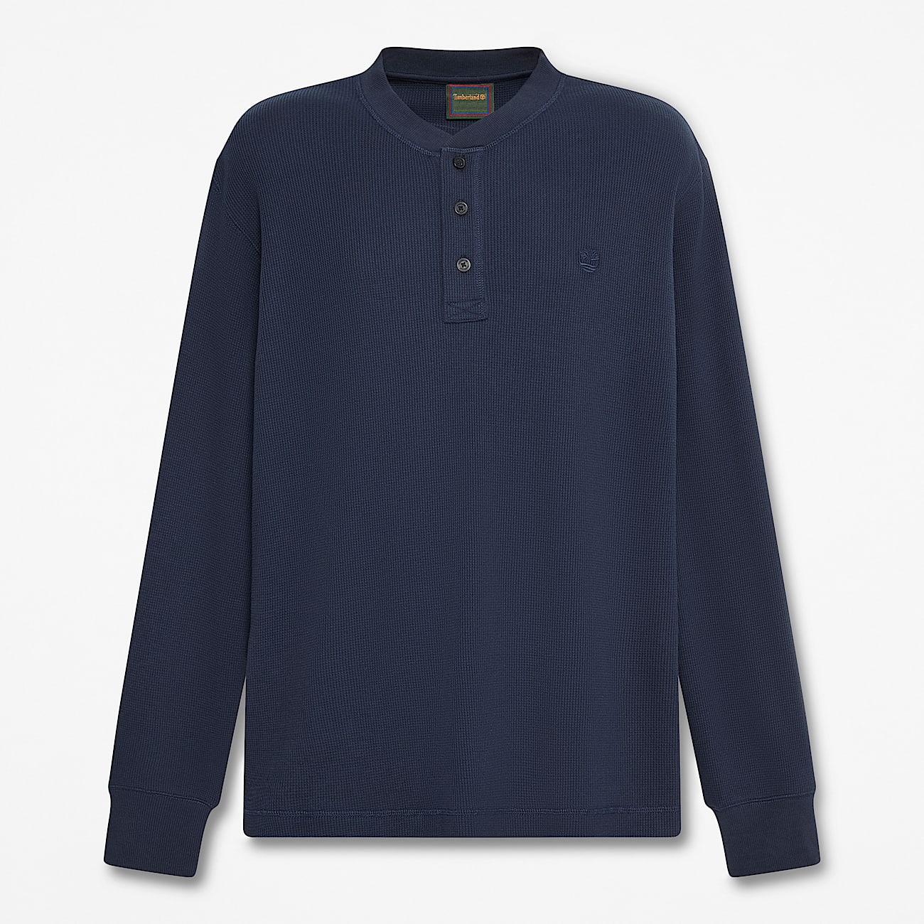 Langrmeliges Wharf River Polohemd mit Waffelstruktur fr Herren in Dunkelblau TBL Blau HERO