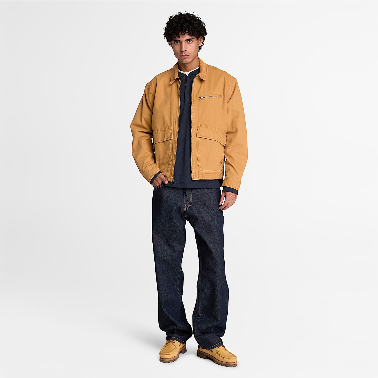 Ttsiddende denimbukser til mnd i mrkebl TBL Bl ALT2