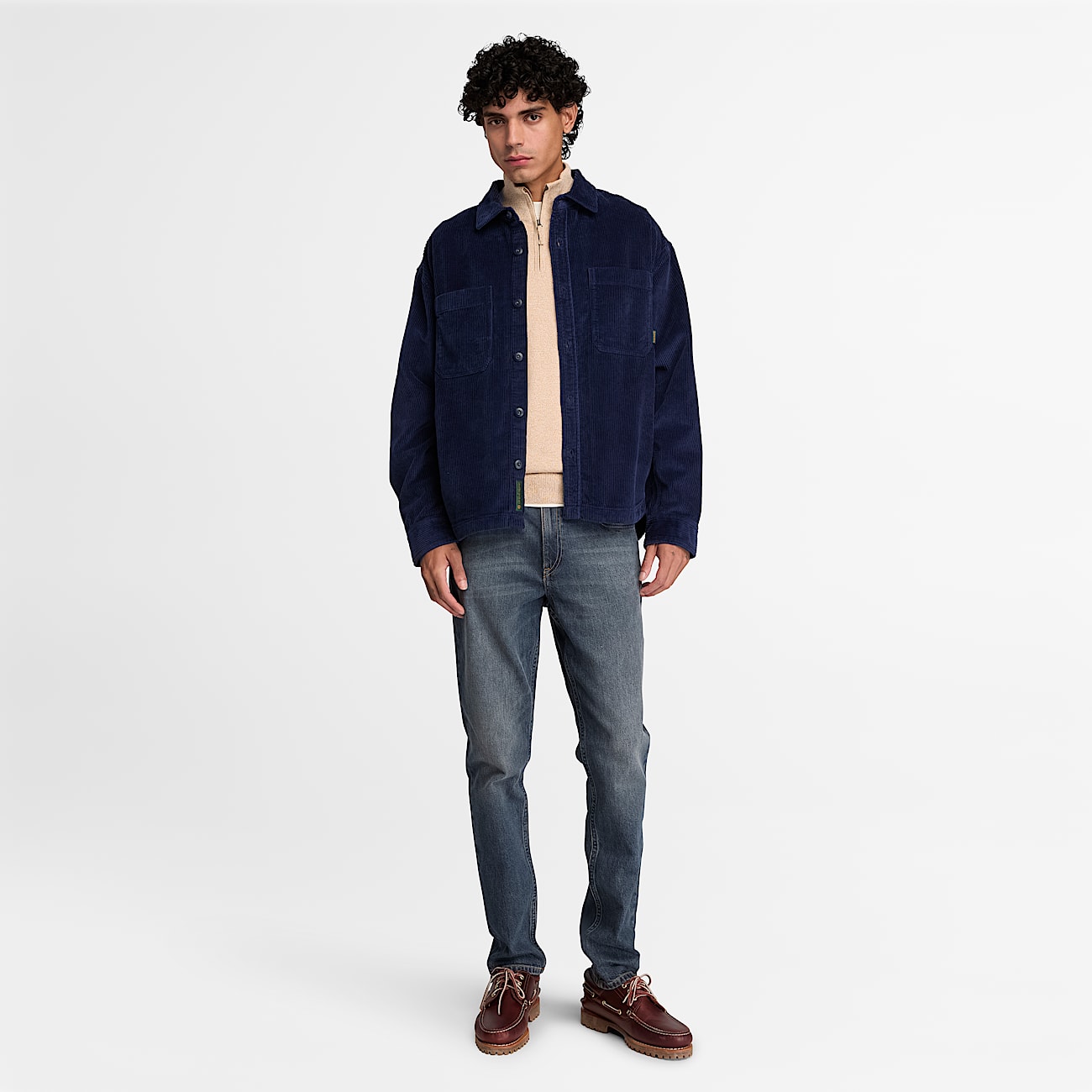 Jean slim pour homme en bleu fonc TBL bleu ALT2