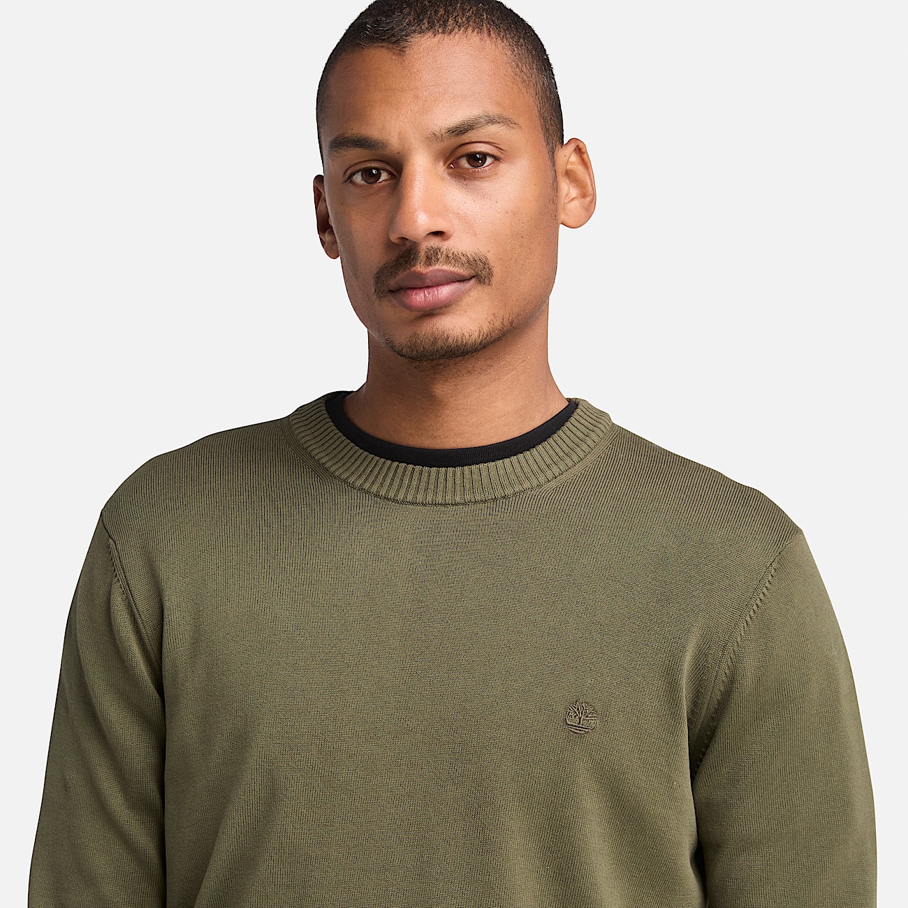 Merrymack River Garment Dyed Jumper for Men in Green TBL Grn ALT3