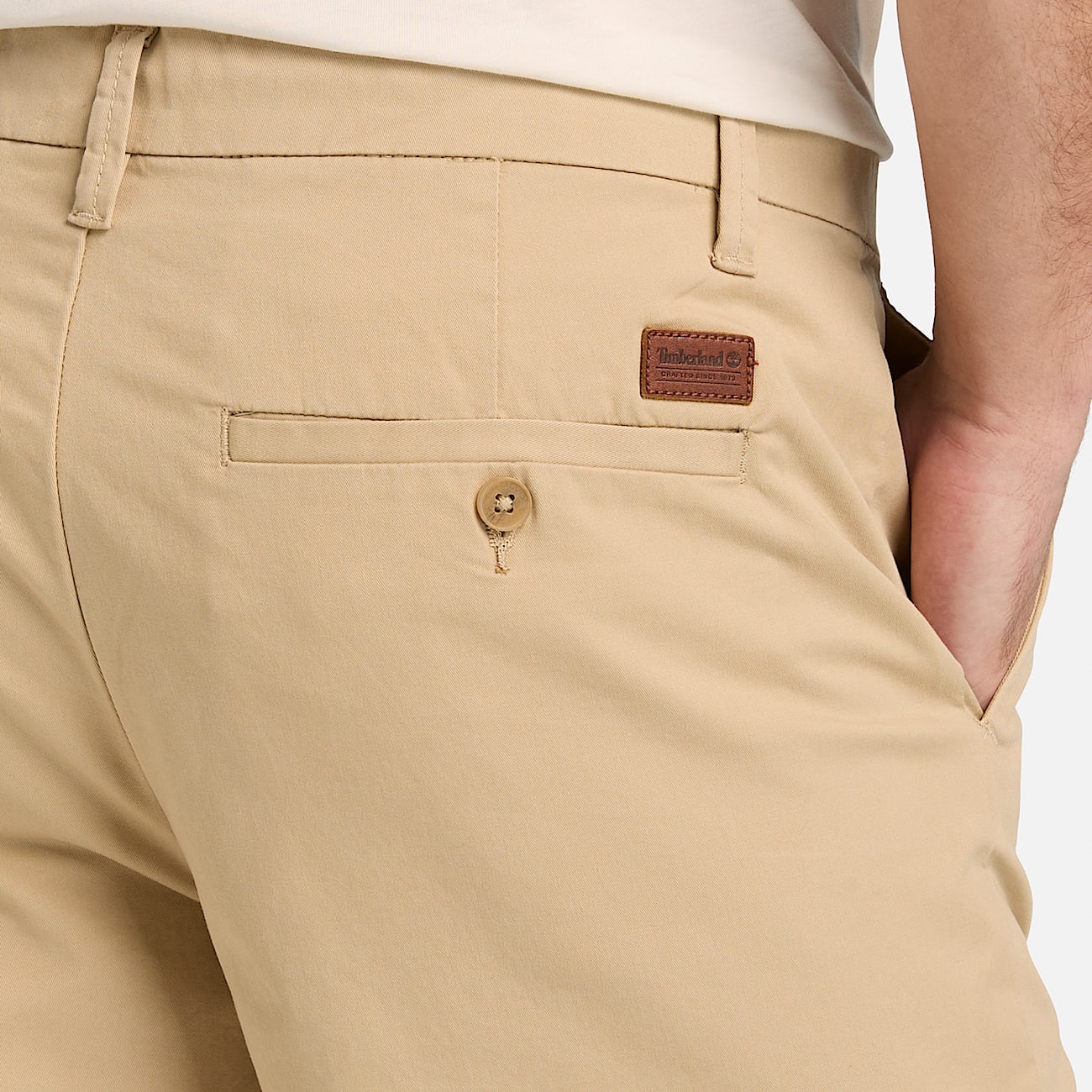 Claremont Twill Chino Shorts fr herr i Beige TBL Beige ALT3