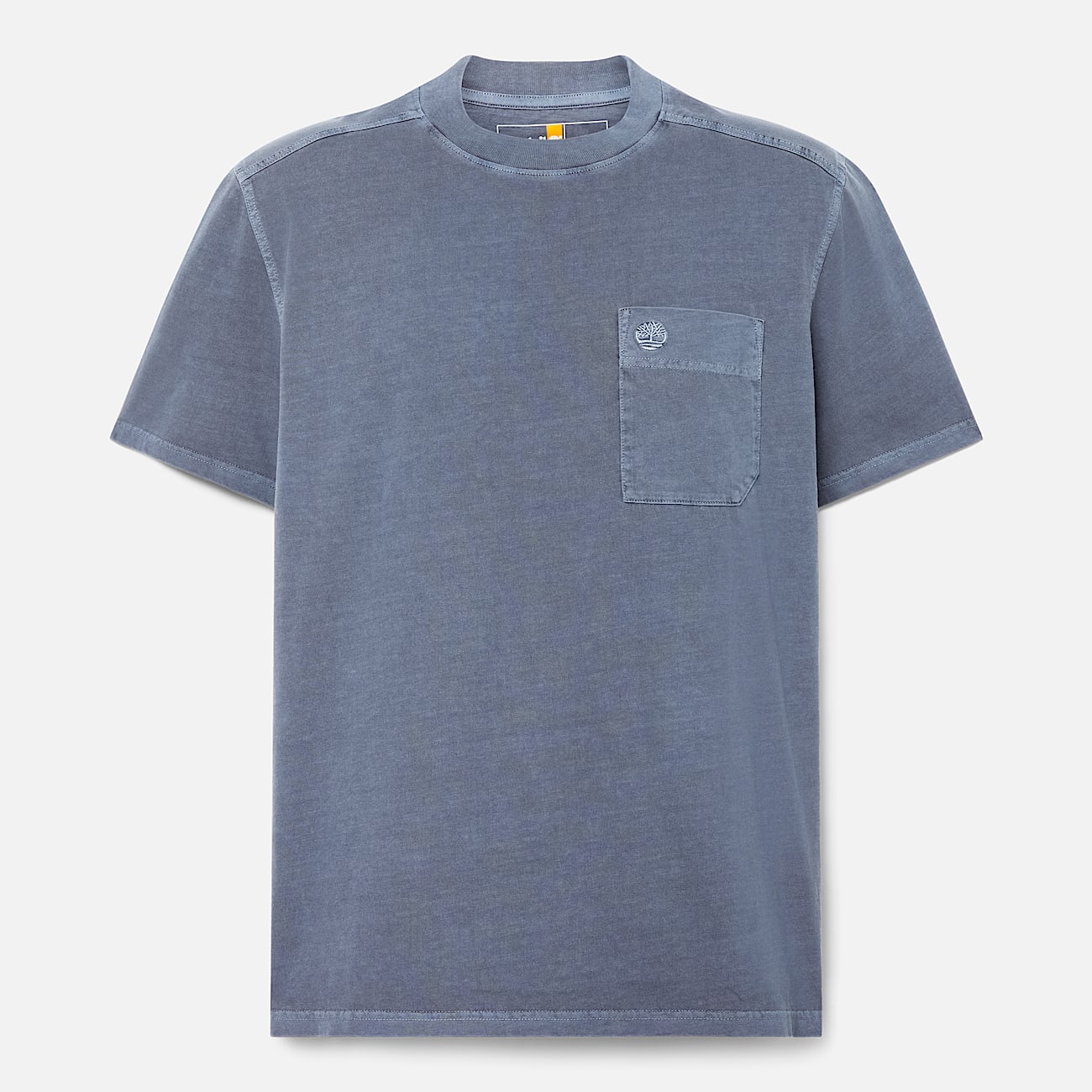 Merrymack River Garment Dyed Chest Pocket TShirt for Men in Blue TBL Blue HERO