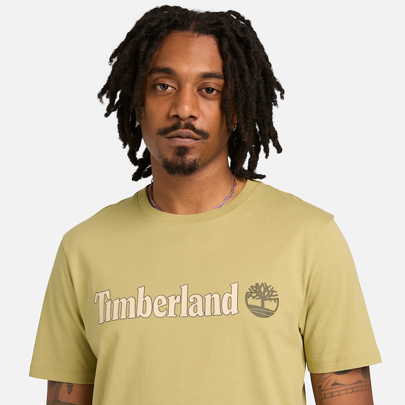 Tshirt a Maniche Corte con Logo Lineare Kennebec River da Uomo in verde TBL verde ALT3