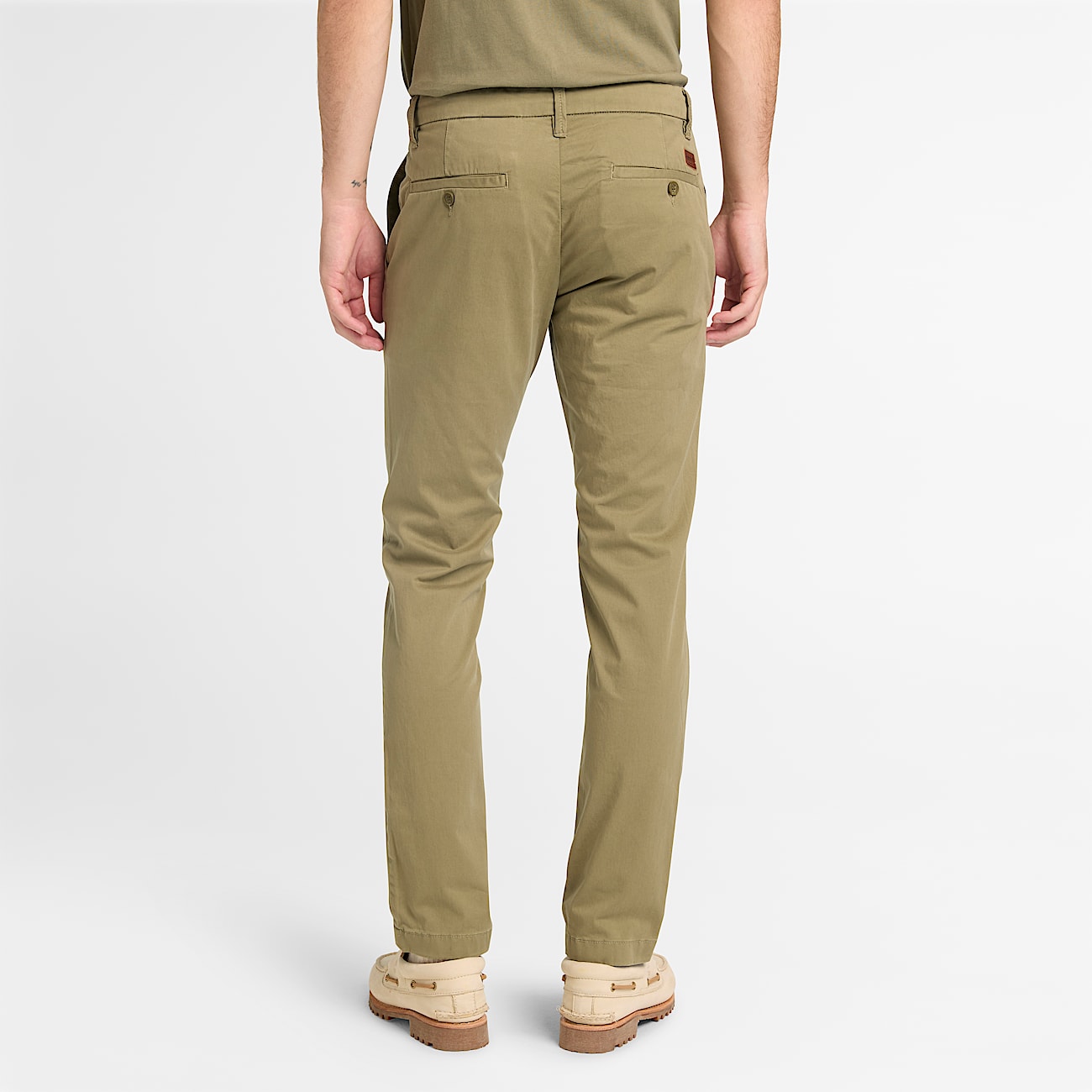 Claremont Twill Chino Slim Trouser for Men in Brown TBL Brun ALT8
