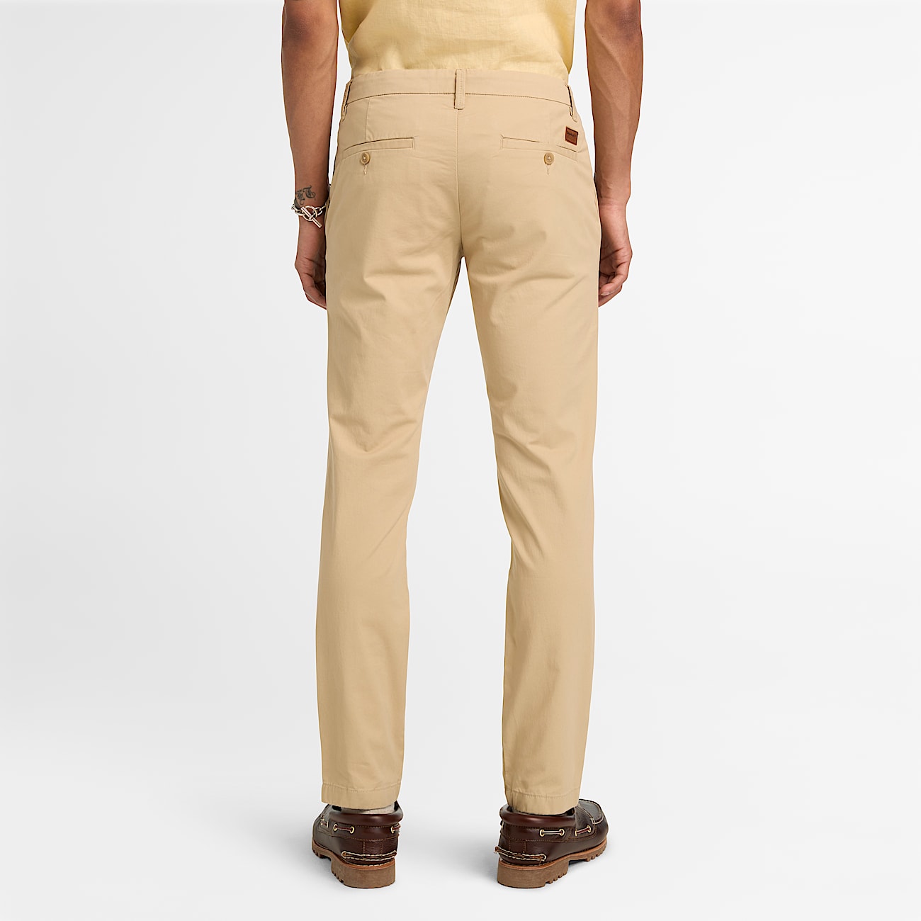 Claremont Twill Chino Slim Trouser for Men in Beige TBL Beige ALT8
