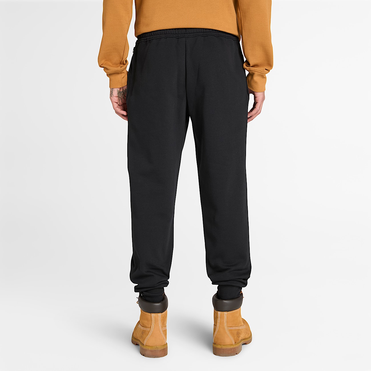 Kennebec River Brushed Back Sweatpant for Men in Black TBL Svart ALT9