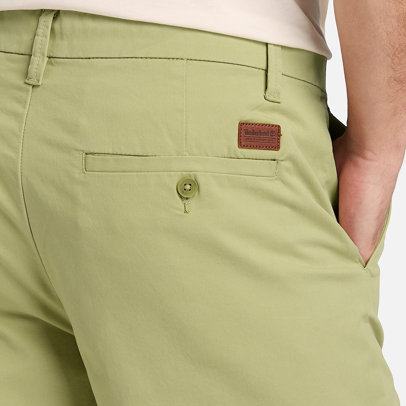 Claremont Twill Chino Short for Men in Green TBL Grn ALT3