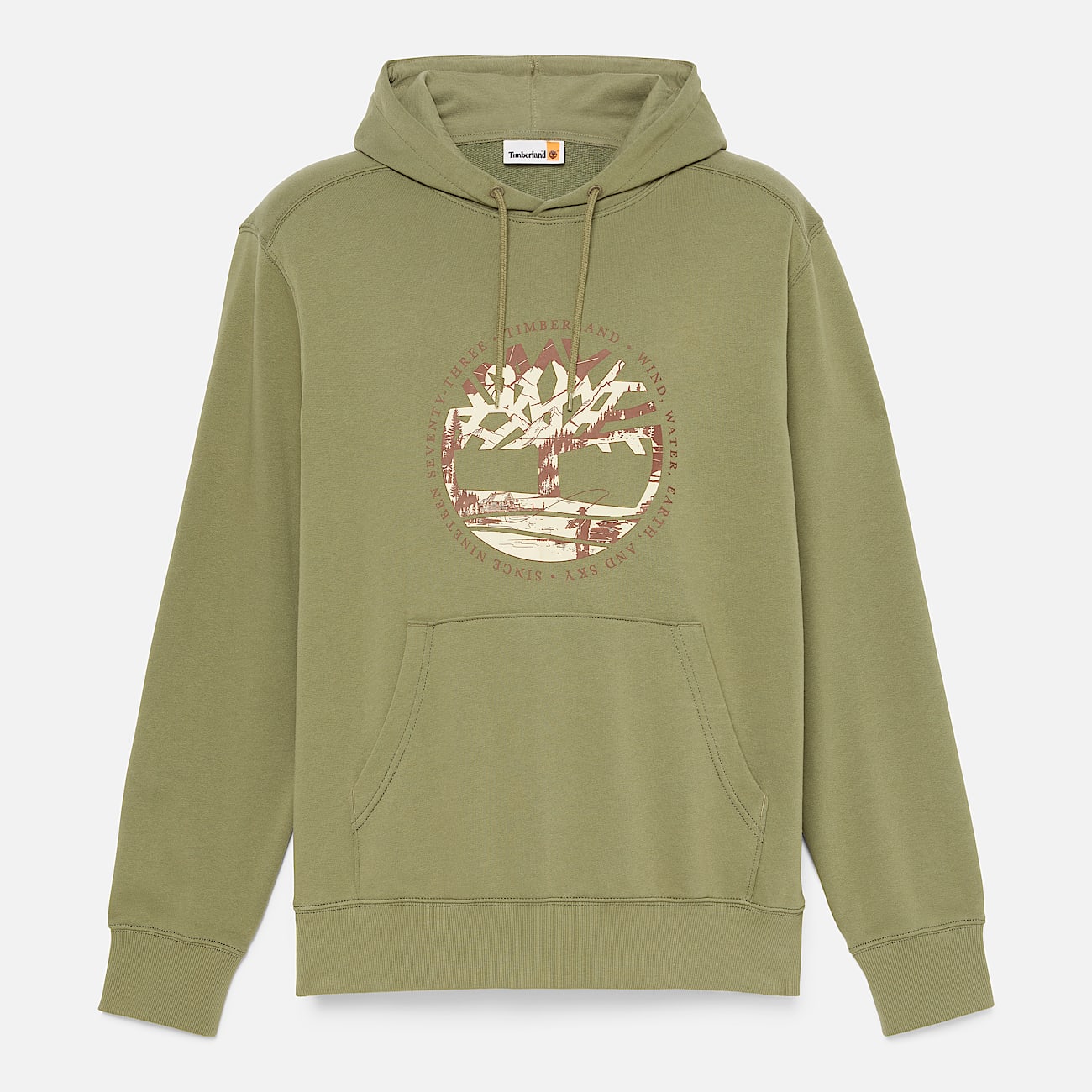 Lake House Graphic Hoodie for Men in Brown TBL Brun HERO