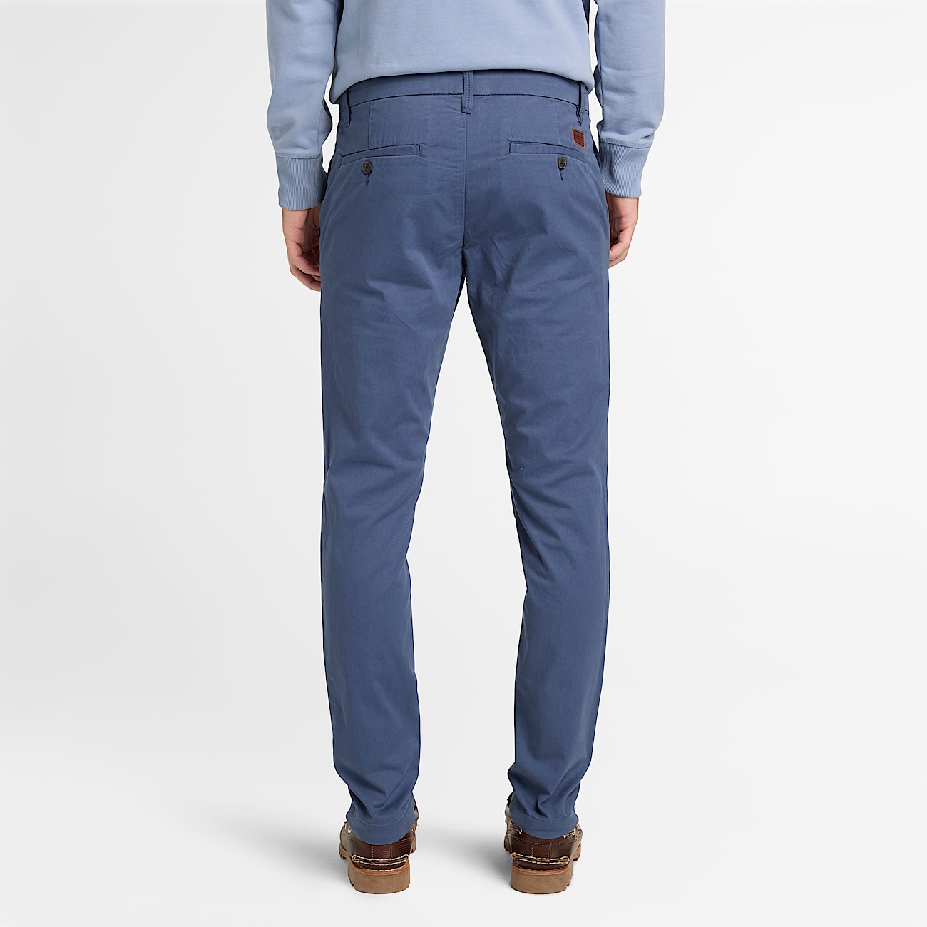 Claremont Twill Chino Slim Trouser for Men in Blue TBL Bl ALT8