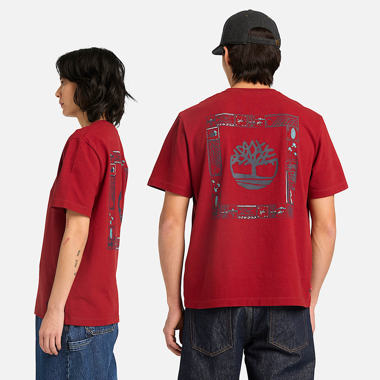 Tshirt a Maniche Corte con Grafica Year of the Horse da Uomo in rosso TBL rosso ALT2