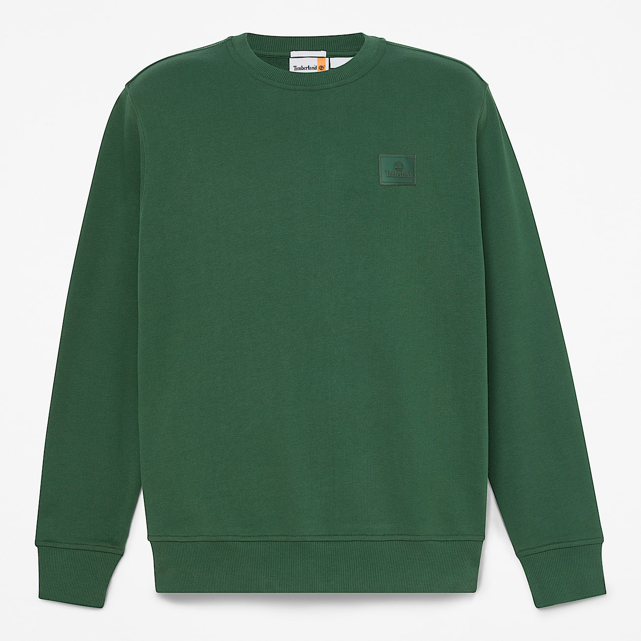 Felpa Girocollo con Targhetta in Silicone da Uomo in verde TBL verde HERO