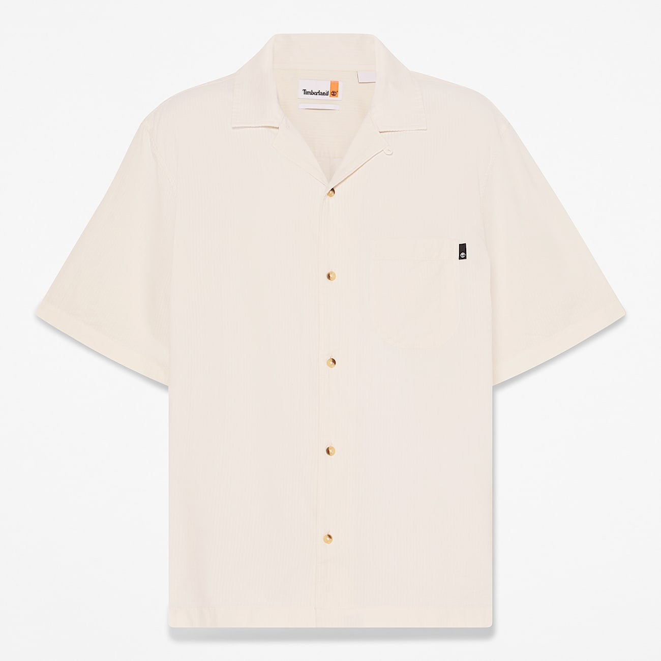ShortSleeve Seersucker Resort Shirt for Men in White TBL Vit HERO
