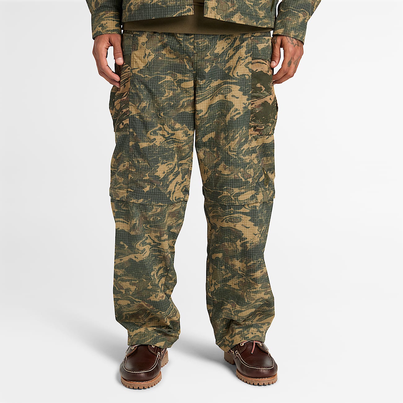 Pantaloni Mimetici Convertibili da Uomo in multicolore TBL multicolore ALT3