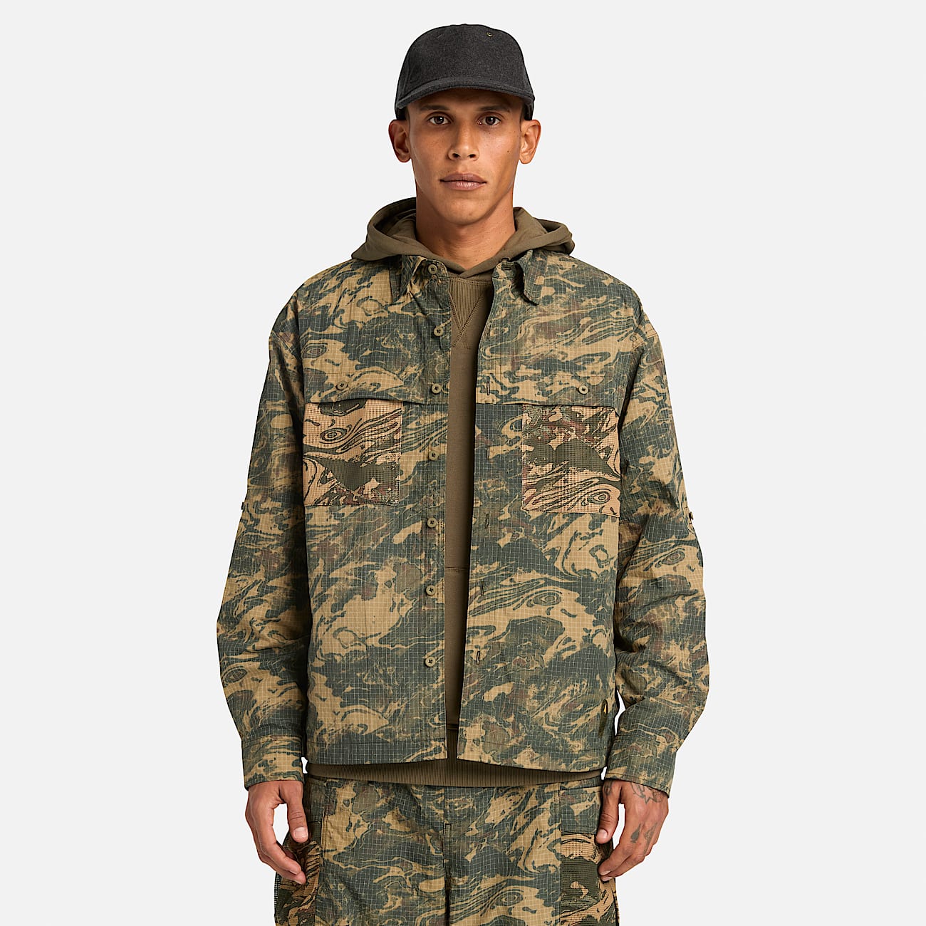 Overshirt Mimetica in multicolore TBL multicolore ALT3