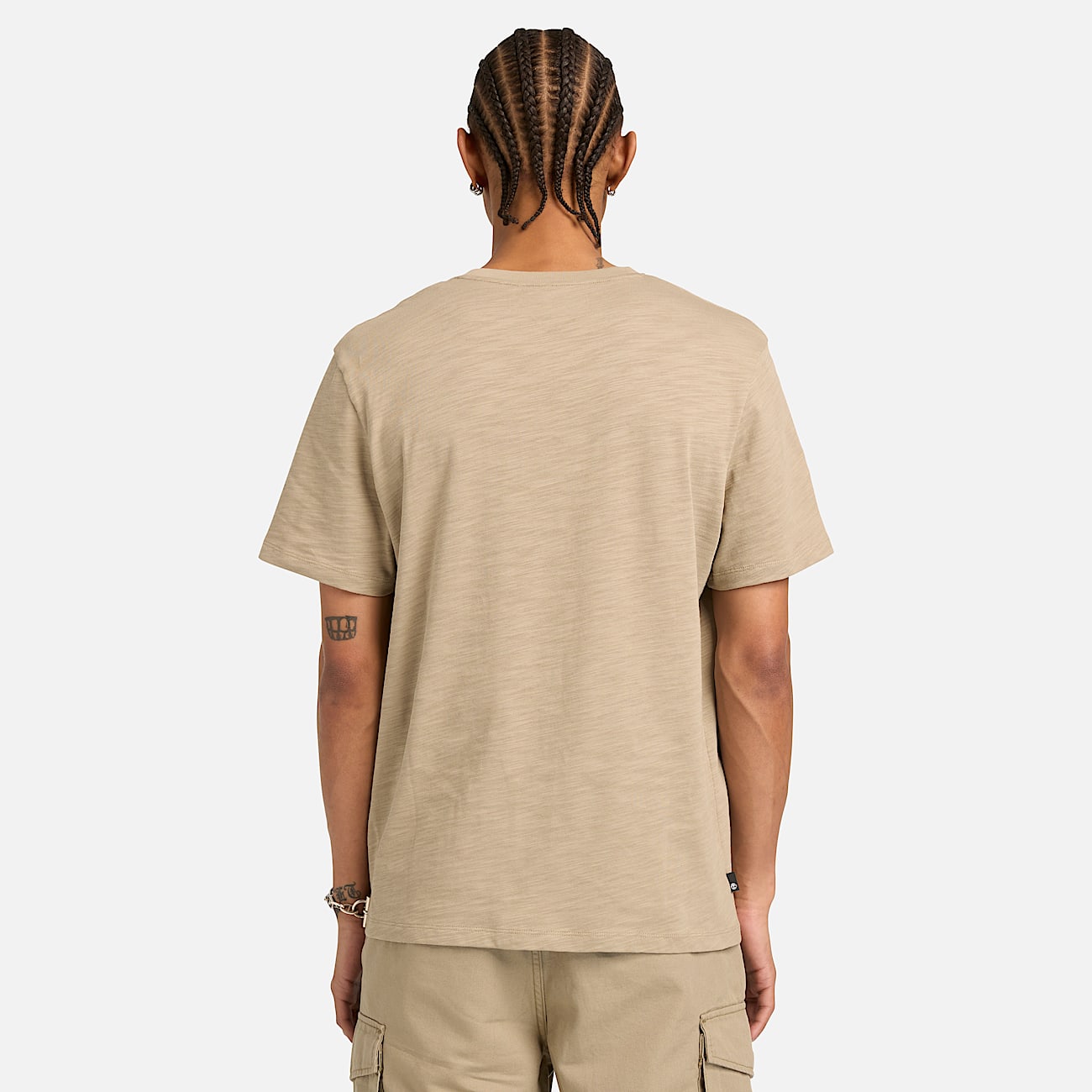 Tshirt a Maniche Corte con Grafica Stilizzata da Uomo in marrone TBL marrone ALT8