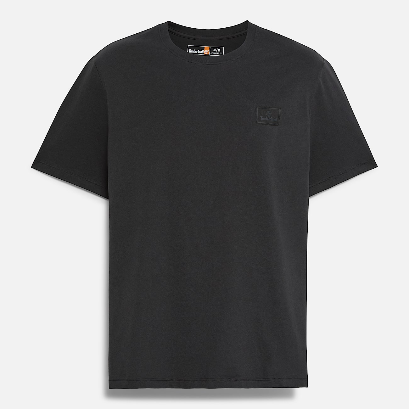 Tshirt a Maniche Corte con Targhetta in Silicone da Uomo in nero TBL nero ALT10