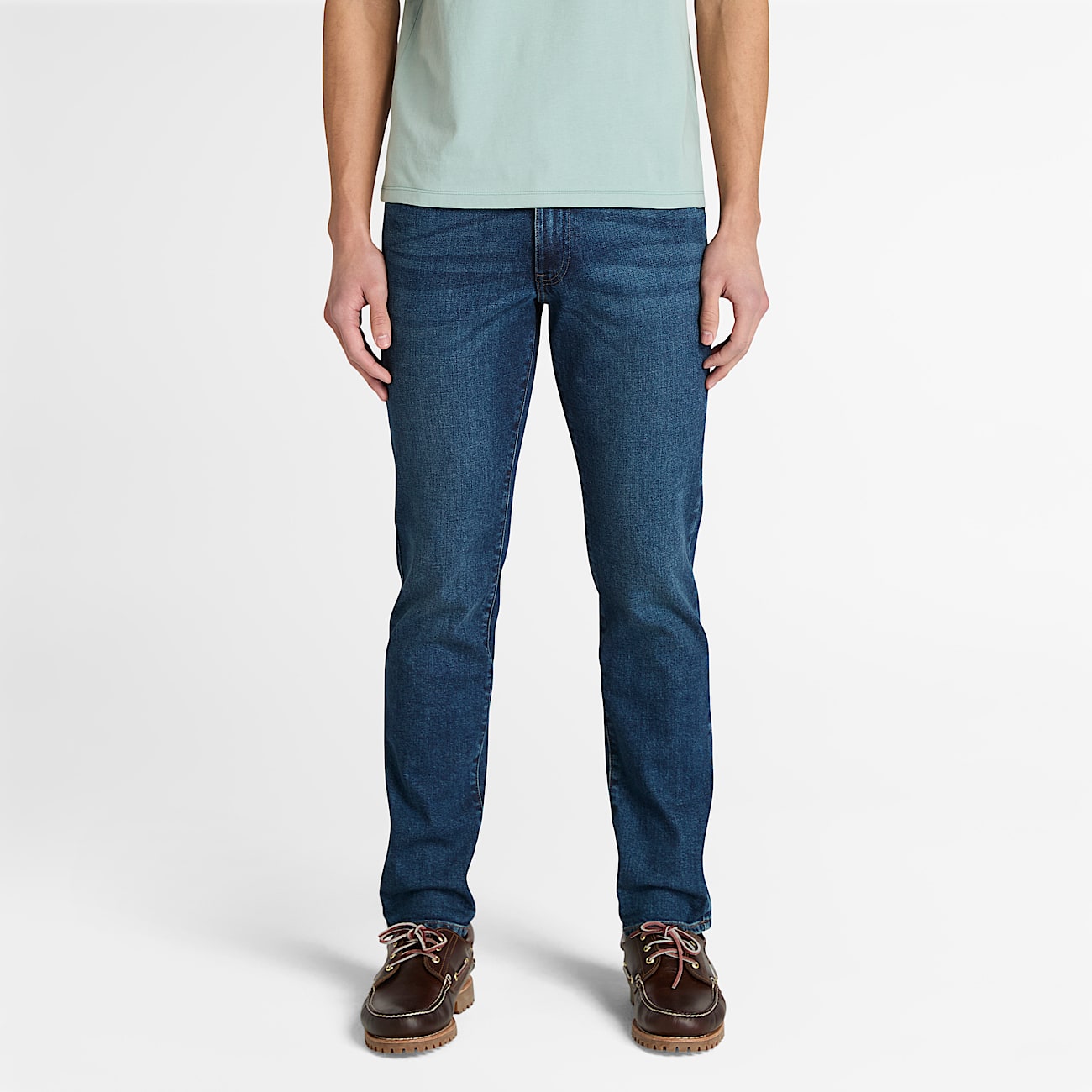 Schmale StretchJeans fr Herren in Blau TBL Blau ALT1