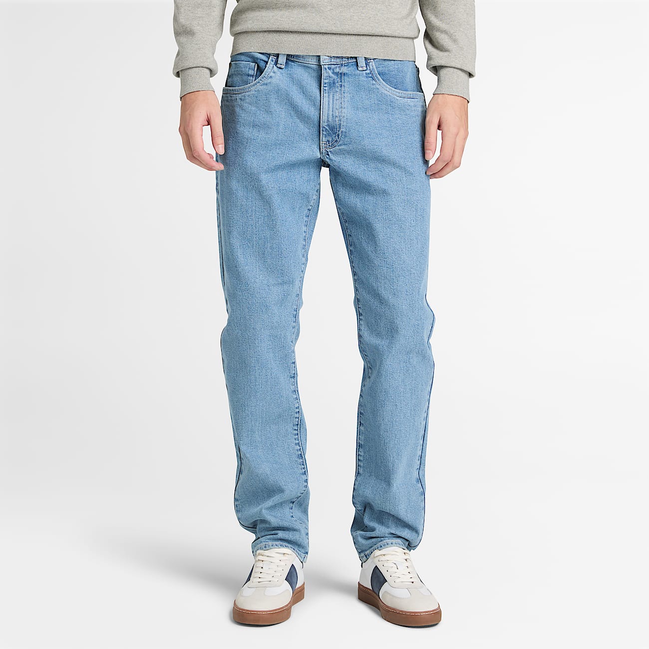 Schmale StretchJeans fr Herren in Blau TBL Blau ALT1