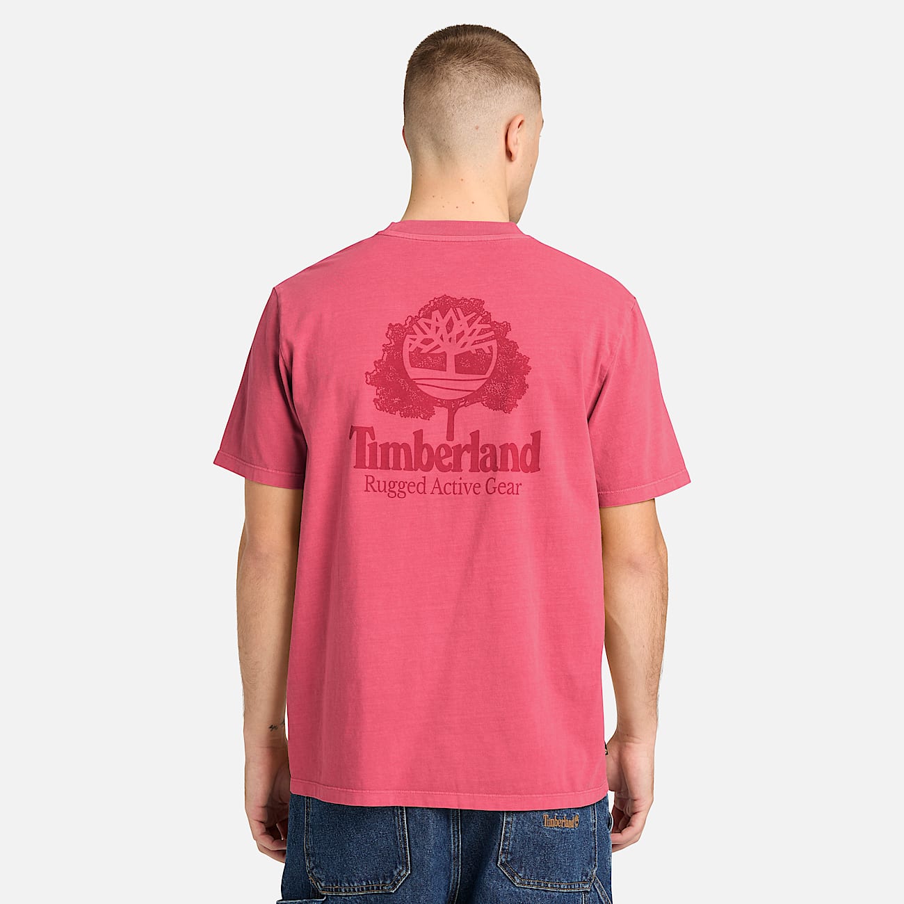 Tshirt con Grafica Rugged Active Gear da Uomo in rosso TBL rosso ALT8