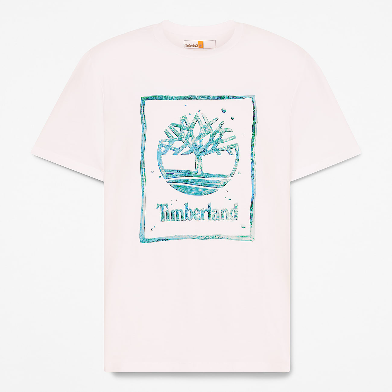 Tshirt a Maniche Corte con Logo Grafico Acqua da Uomo in bianco TBL bianco HERO