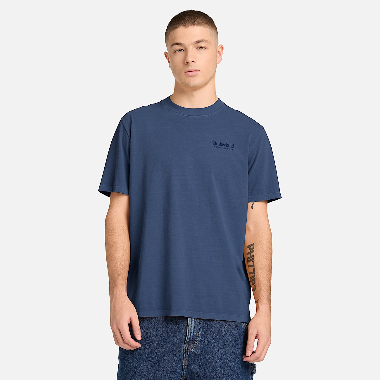 Tshirt con Grafica Rugged Active Gear da Uomo in blu TBL blu ALT1