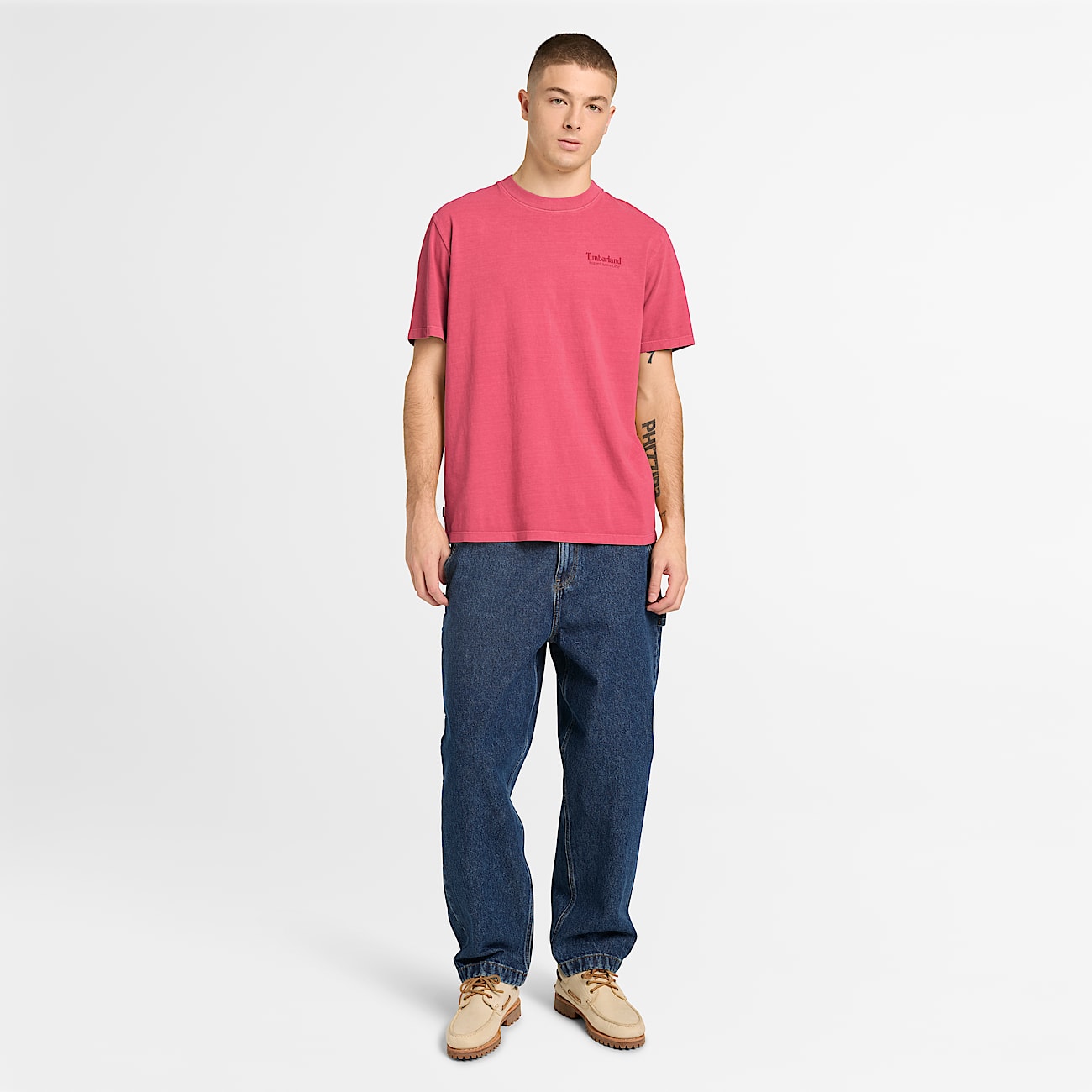 Tshirt con Grafica Rugged Active Gear da Uomo in rosso TBL rosso ALT2