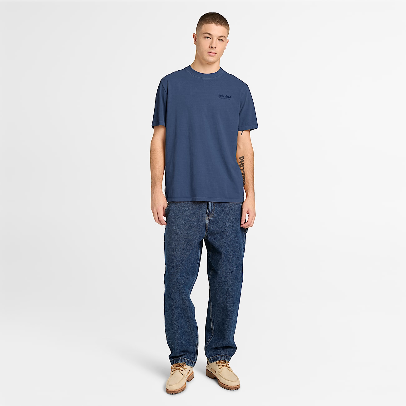 Tshirt con Grafica Rugged Active Gear da Uomo in blu TBL blu ALT2