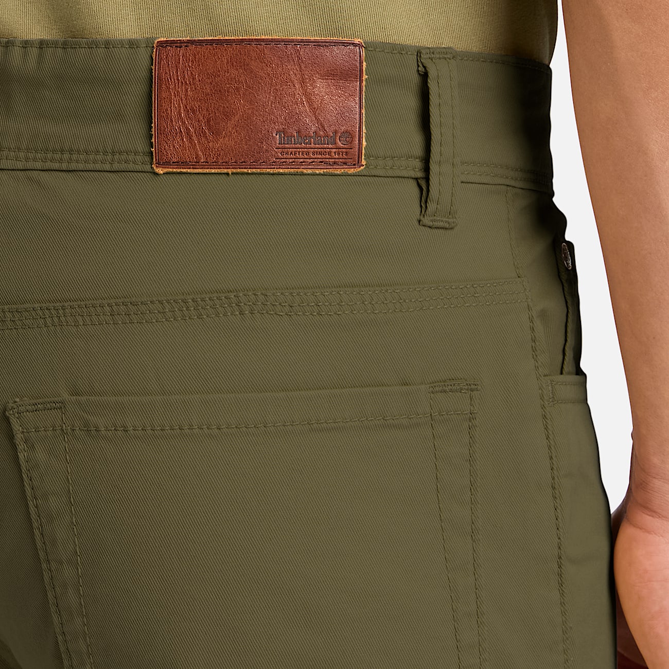 Sandown Cavalry Twill Trouser for Men in Green TBL Grn ALT3