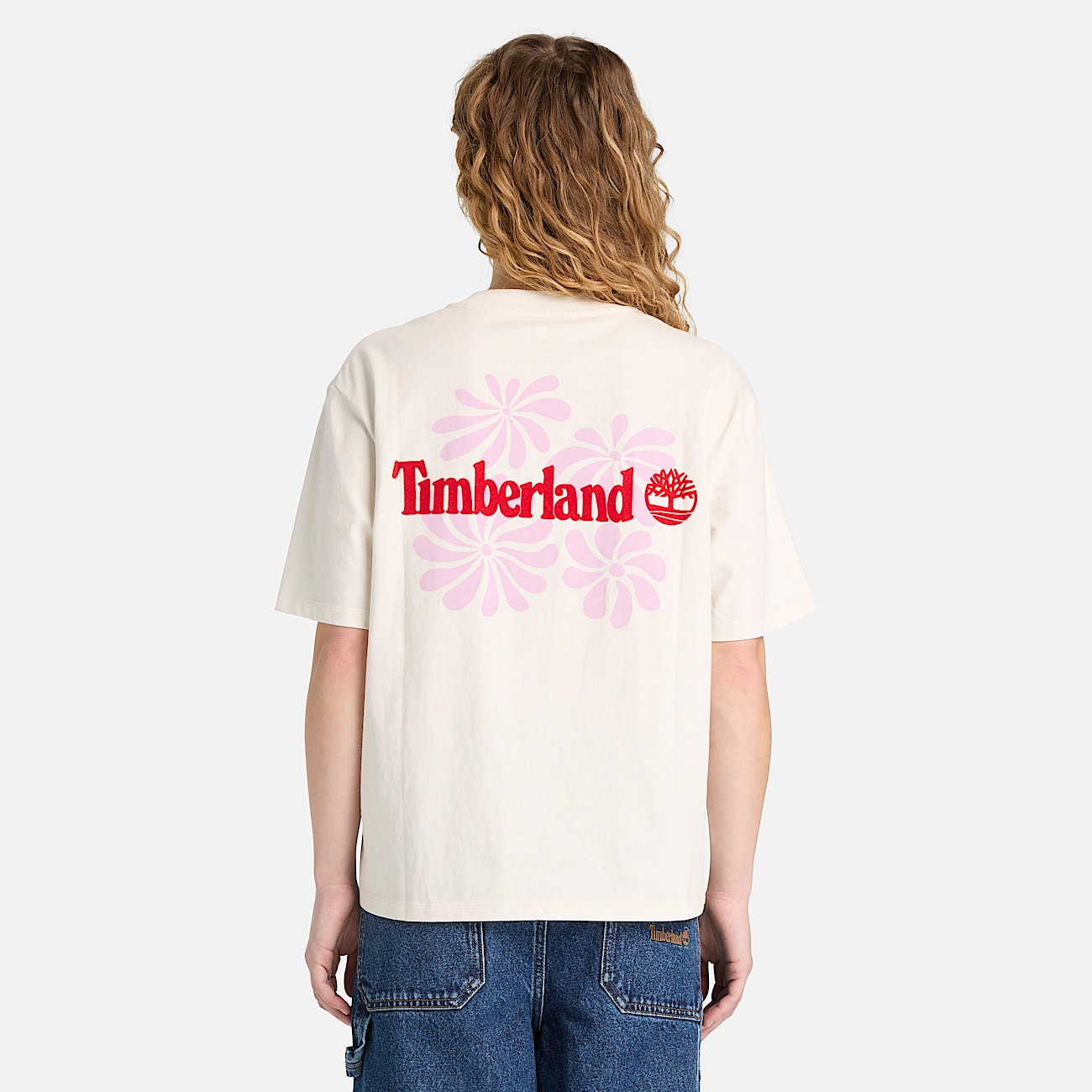 Tshirt a Maniche Corte con Grafica da Donna in bianco TBL bianco ALT8