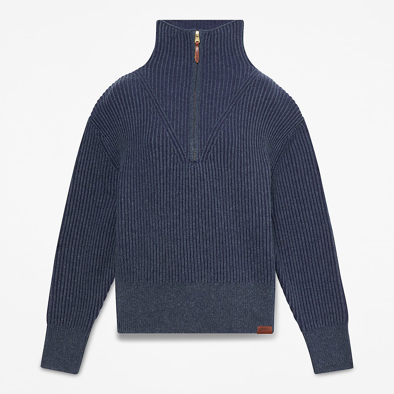 Chunky QuarterZip Jumper for Women in Blue TBL Blue HERO
