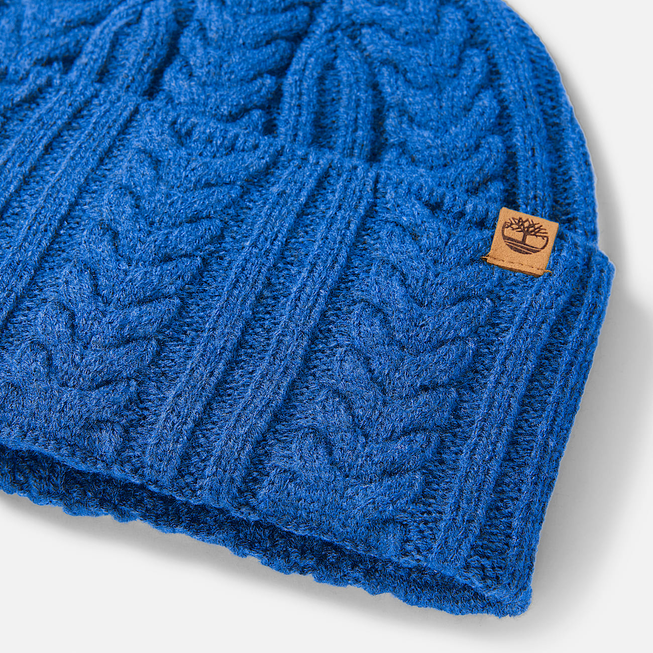 Cable Beanie for Women in Blue TBL Blue ALT1