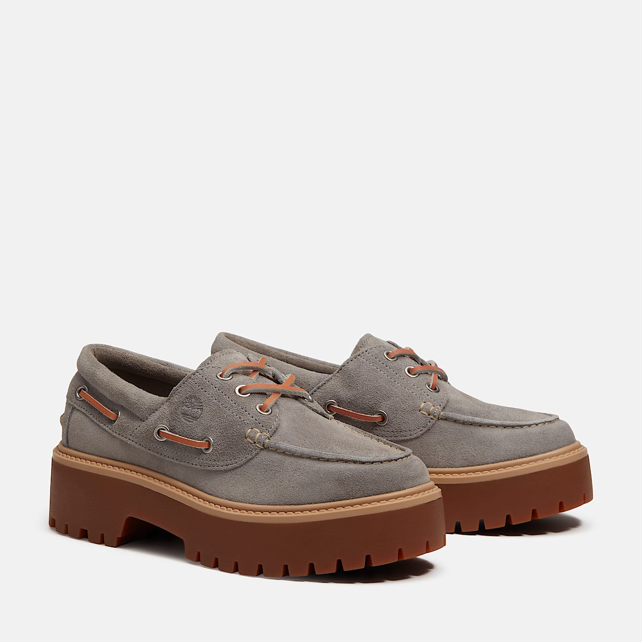 Chaussure bateau compense Stone Street pour femme en gris TBL gris ALT6