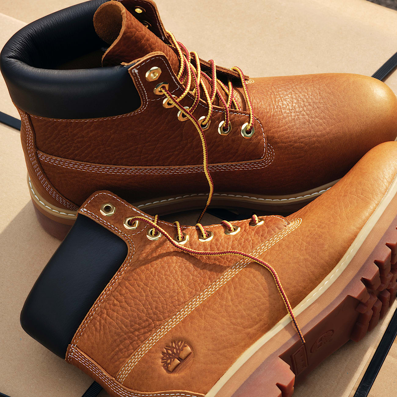 Timberland Heritage 6Inch Waterproof Boot for Men in Yellow TBL Yellow MKTG1