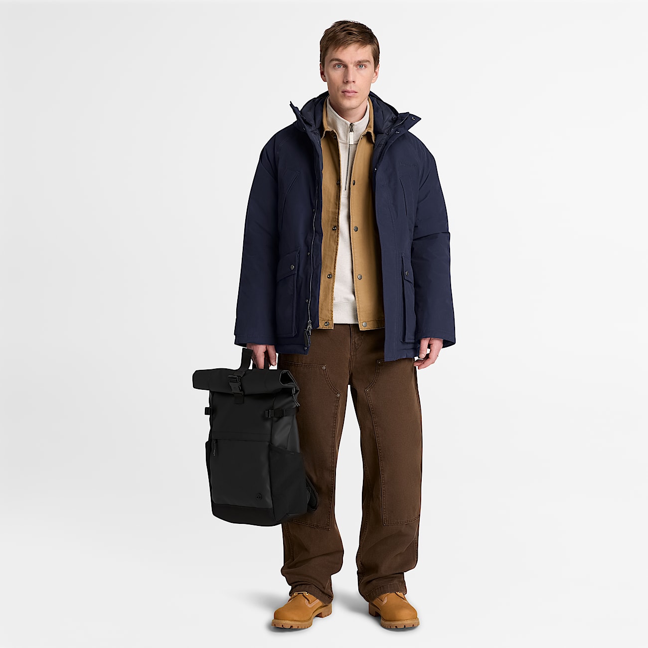 Waterproof Parka for Men in Dark Blue TBL Blue ALT2
