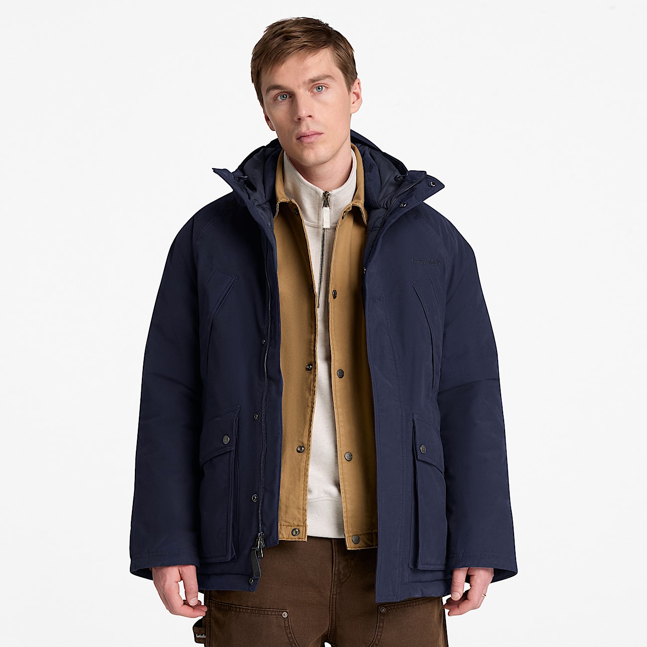 Waterproof Parka for Men in Dark Blue TBL Blue ALT1