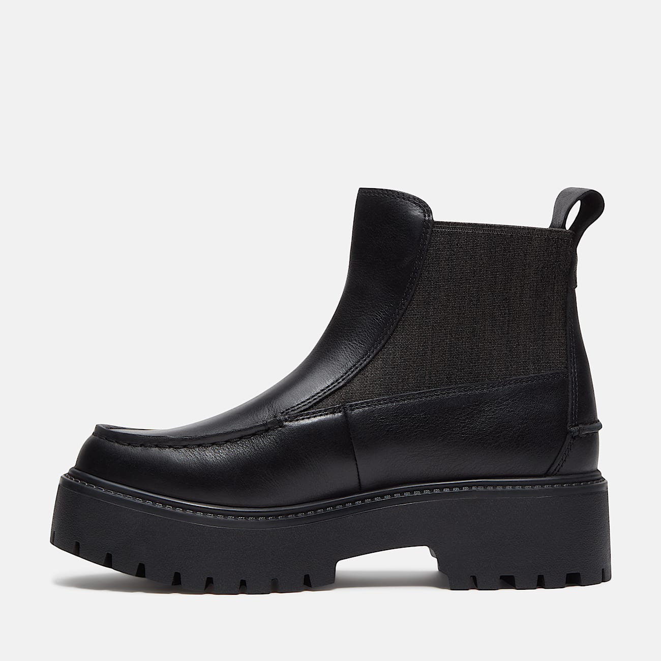 Stone Street Chelsea Boot mit Plateausohle fr Damen in Schwarz TBL Schwarz ALT6