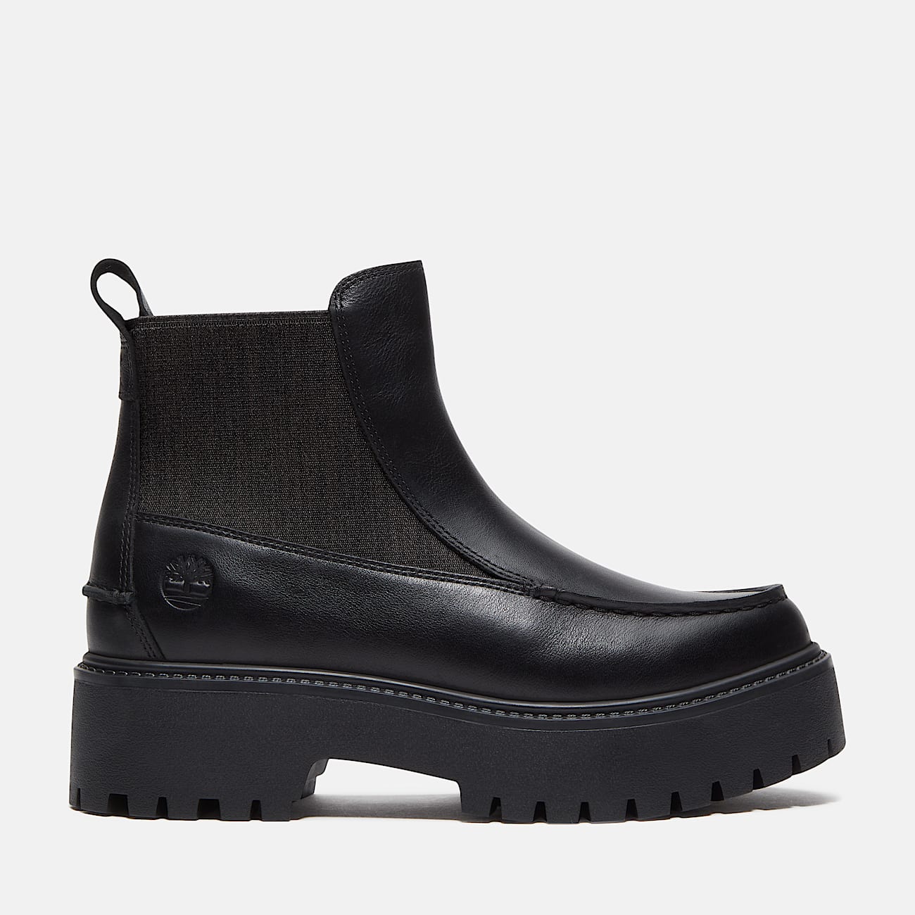 Stone Street Chelsea Boot mit Plateausohle fr Damen in Schwarz TBL Schwarz HERO