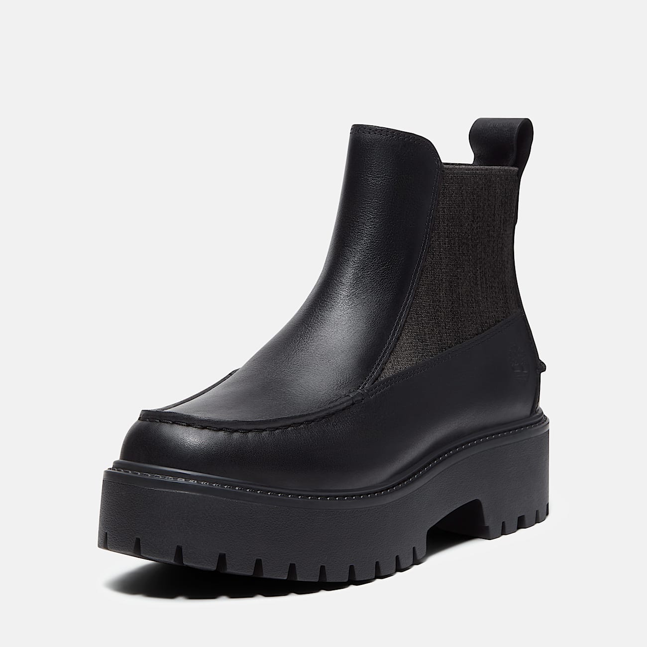 Stone Street Chelsea Boot mit Plateausohle fr Damen in Schwarz TBL Schwarz ALT9