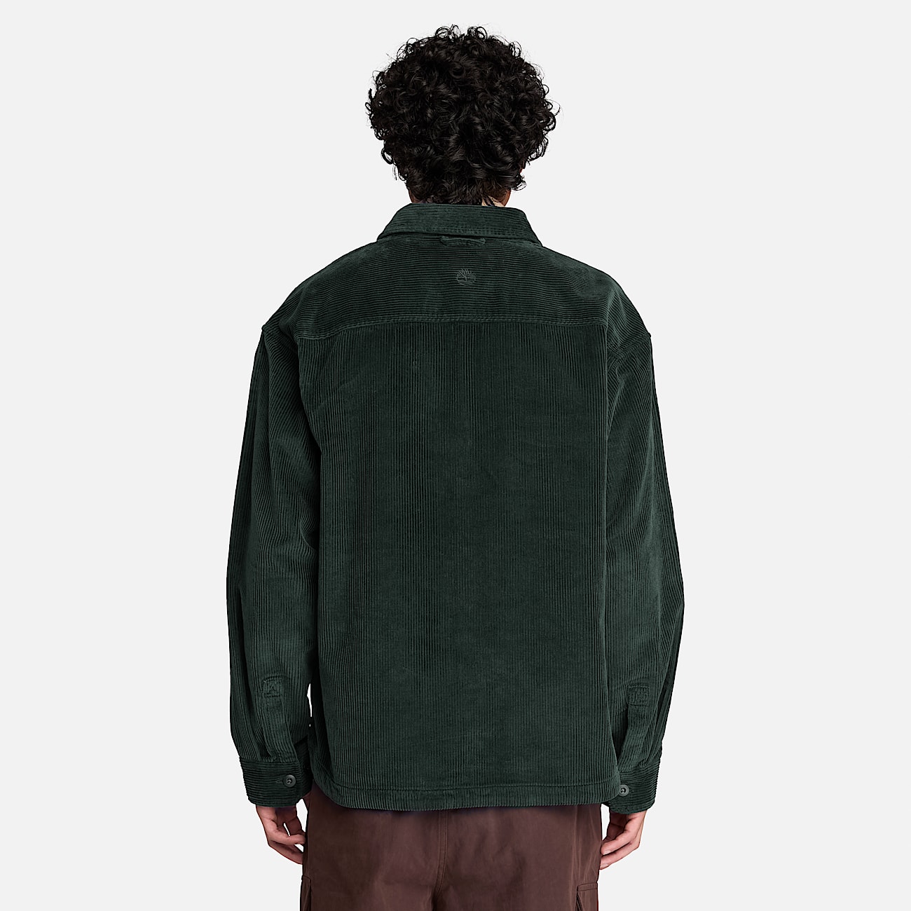 Corduroy Overshirt for Men in Dark Green TBL Green ALT8